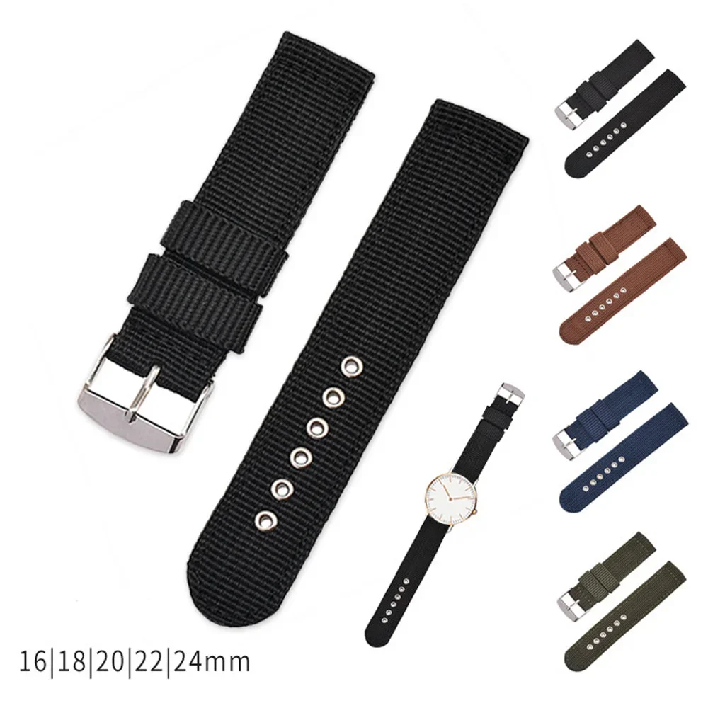 Canvas Strap Watch - العالمي استبدال النايلون حزام ، حزام