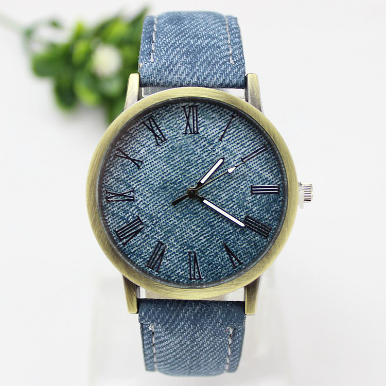 Leather Watch Band Men - ساعة كوارتز كاجوال للرجال والنساء ،