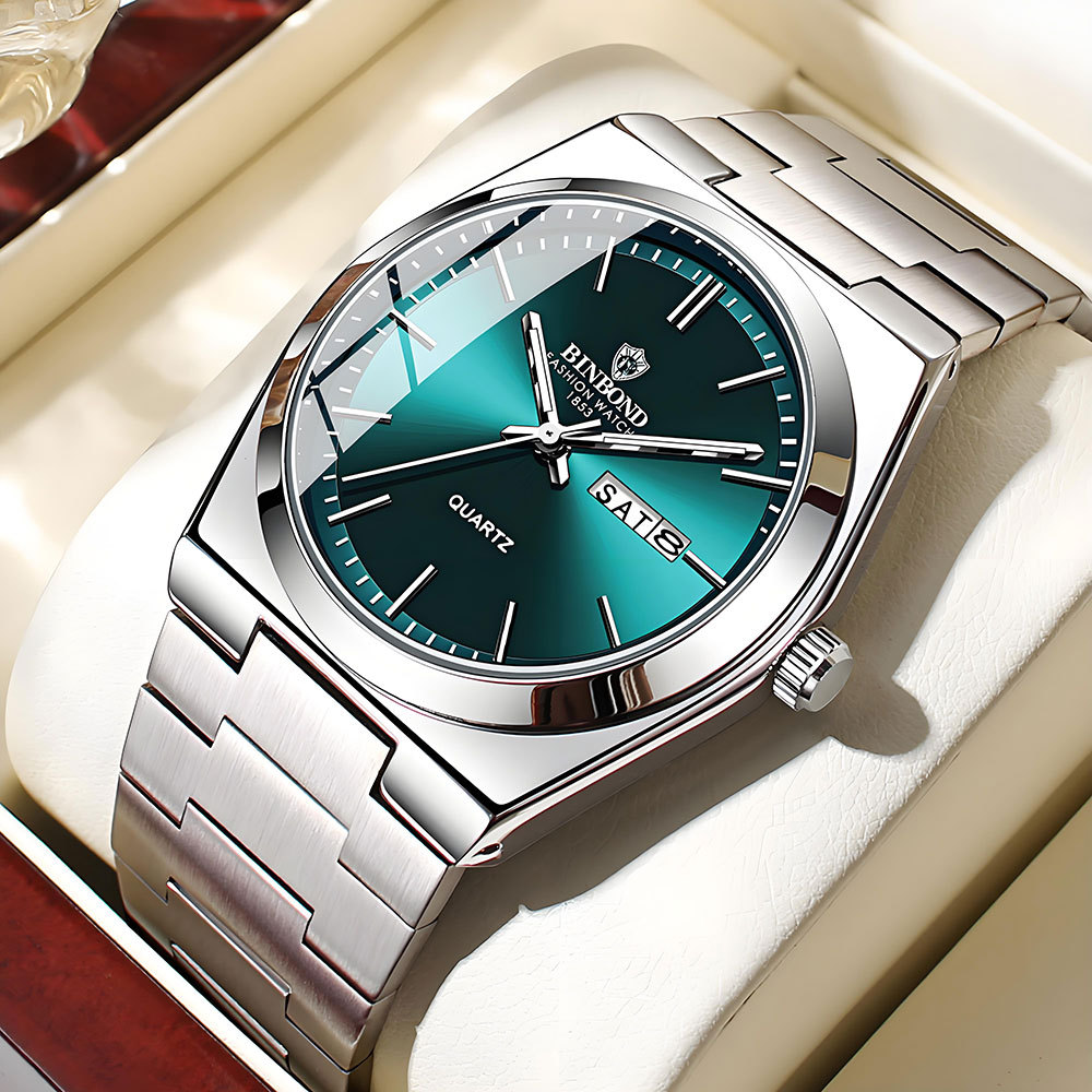 Seiko Watch 5 Sports - ساعة رجالية أصلية من BINBOND، فاخرة