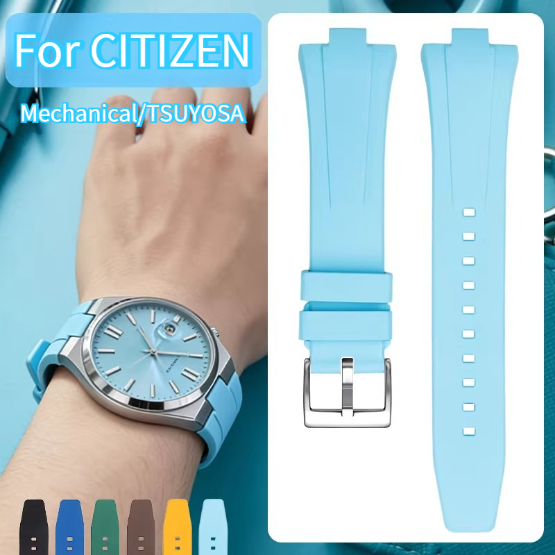 Citizen Watch Tsuyosa - حزام ساعة من مطاط الفلورين للرجال