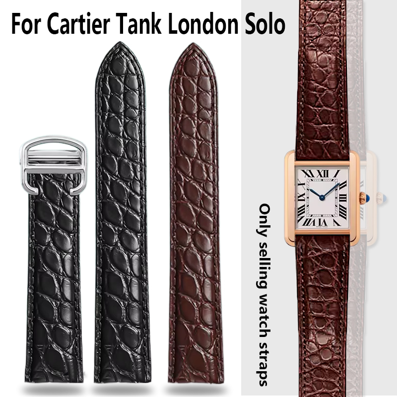 Cartier Watch Tank - التمساح حزام الساعات 16 18 20