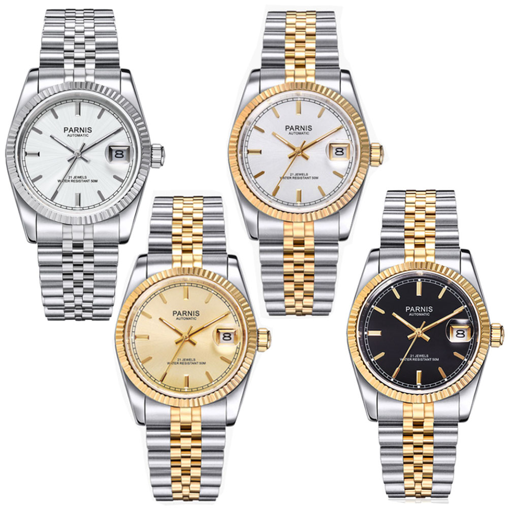 Rolex Watch Datejust - ساعة بارنيس أوتوماتيكية للرجال 36 ملم
