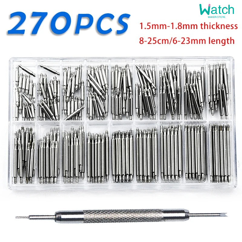 Spring Bar Tool Set - 270 قطعة/المجموعة الفولاذ المقاوم للصدأ الربيع