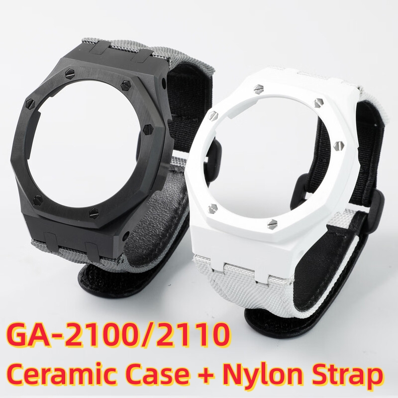 Casio Watch G-Shock Ga-2100 - طقم ساعة سيراميك 2100 مود مع
