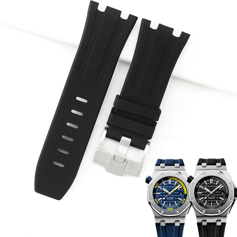 Audemars Piguet Watch Royal Oak - حزام ساعة رياضي من السيليكون المطاطي