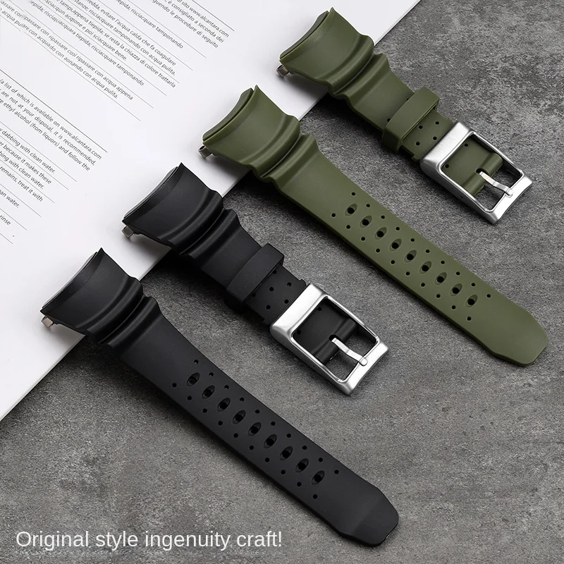 Citizen Watch Promaster - حزام ساعة مطاطي منحني الطرف لساعة