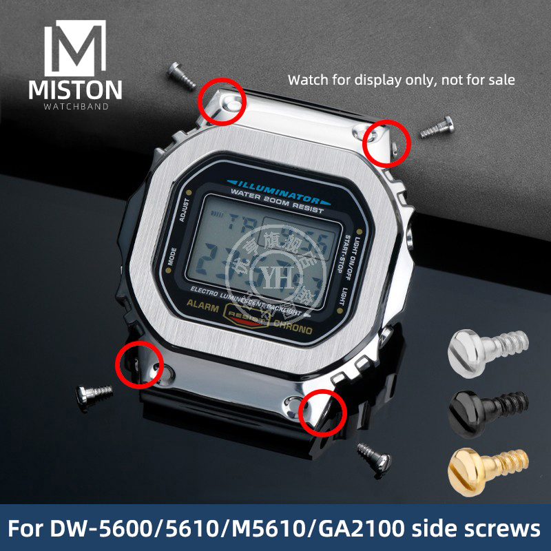 Casio Watch G-Shock Ga-2100 - براغي إطار معدني لساعة كاسيو ،