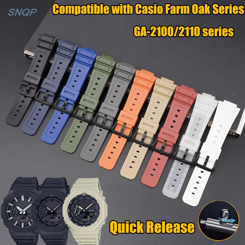 Casio Watch G-Shock Ga-2100 - سوار ساعة صاعق ، حزام معصم