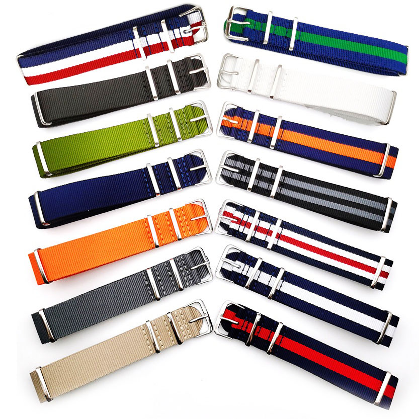 Nato Strap Nylon - قماش الفرقة ل حزام ساعة اليد