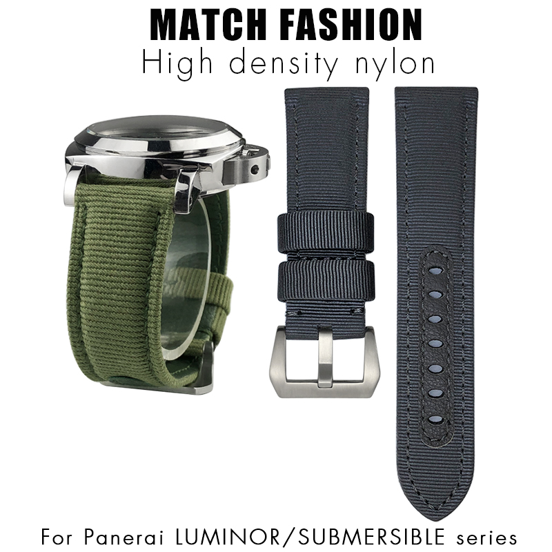 Canvas Strap Watch - حزام ساعة نايلون لـ Lancerai ،
