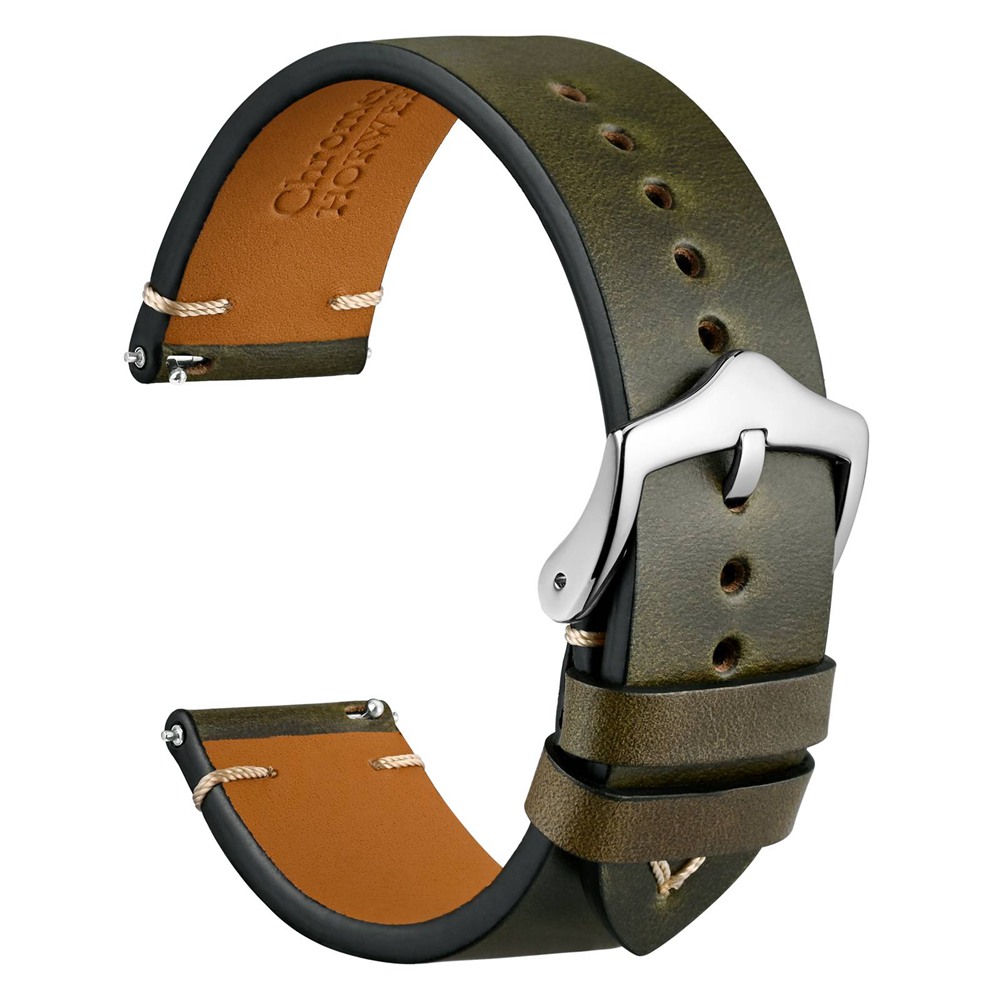 Leather Strap Quick Release - أحزمة ساعة من الجلد الشمعي من