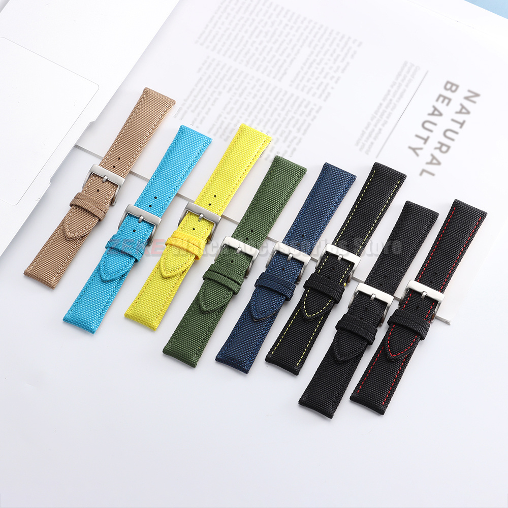 حزام ساعة مقاوم للماء من قماش  - مراجعة Leather Strap Quick Release وسعره