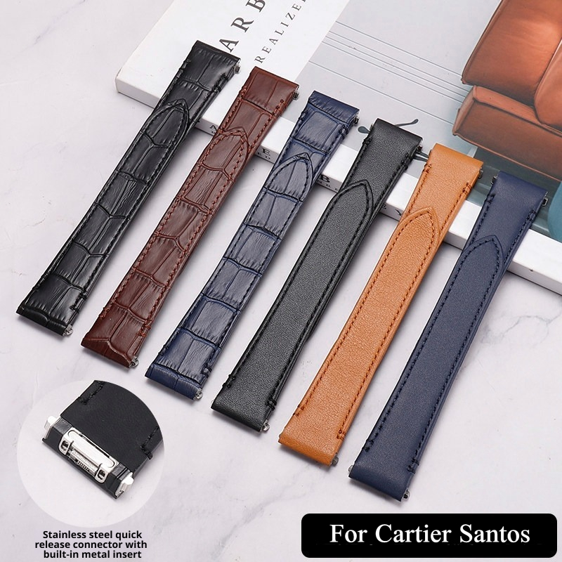 حزام ساعة عالي الجودة من جلد ا - مراجعة Cartier Watch Tank وسعره