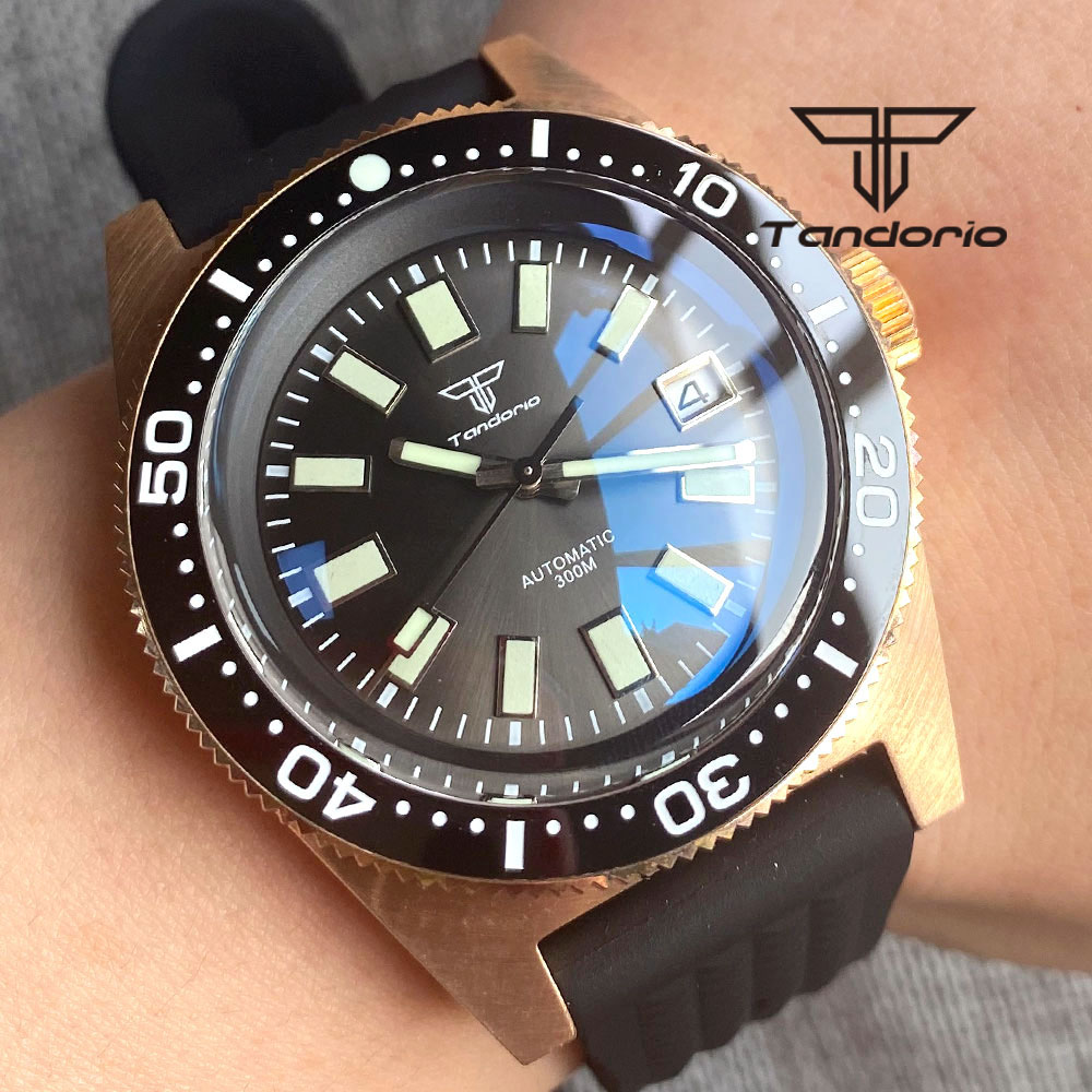 Tandorio 62 MAS CUSN8 صلب برون - مراجعة Seiko Watch 5 Sports وسعره