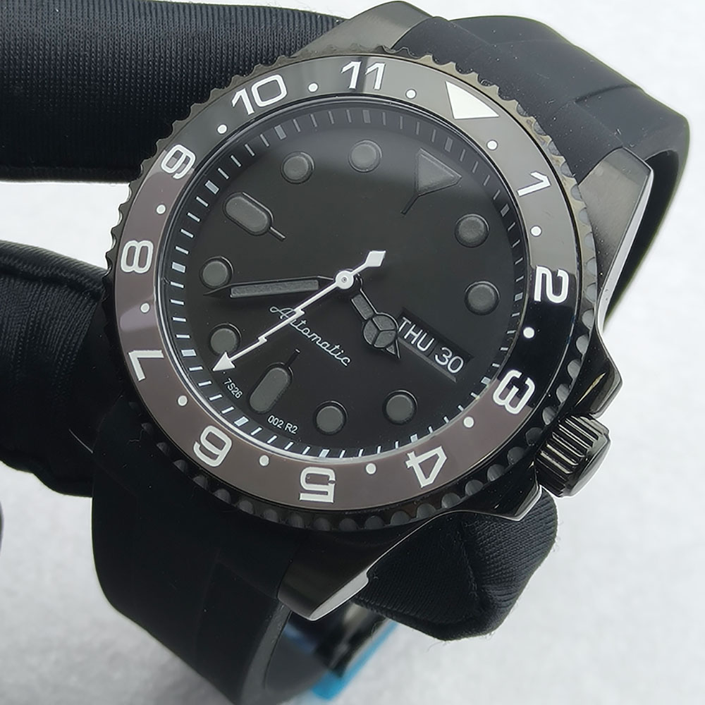 40 مللي متر NH36 ساعة رجالية س - مراجعة Stainless Bracelet Diver وسعره