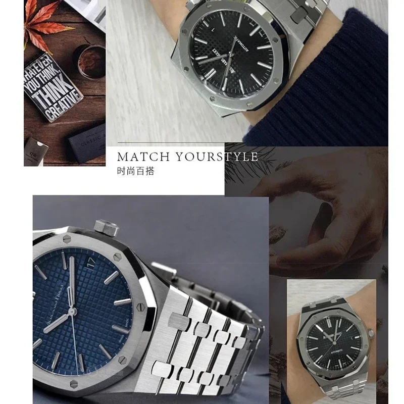316 حزام ساعة من الفولاذ المقا - مراجعة Audemars Piguet Watch Royal Oak وسعره