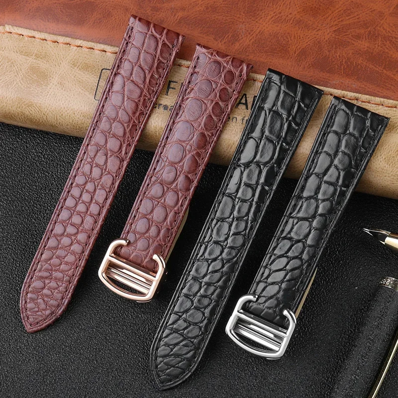 التمساح حزام الساعات 16 18 20  - مراجعة Cartier Watch Tank وسعره