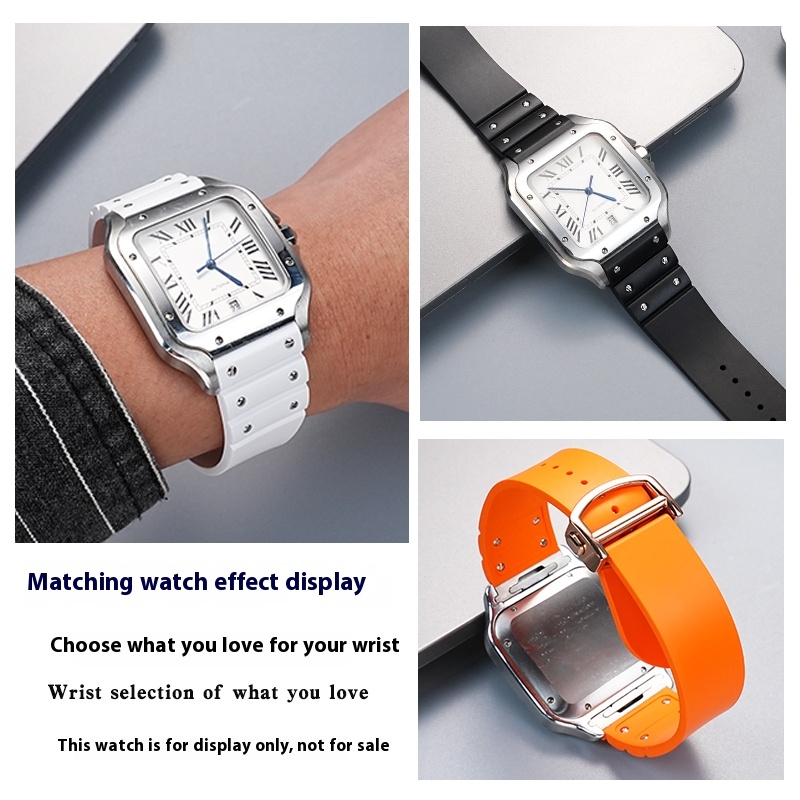 حزام ساعة مطاطي مقاوم للماء من - مراجعة Cartier Watch Tank وسعره