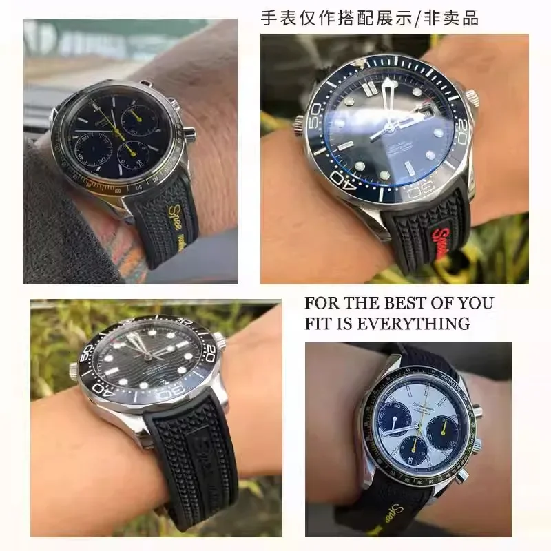 جديد-حزام ساعة من السيليكون ال - مراجعة Omega Watch Speedmaster وسعره