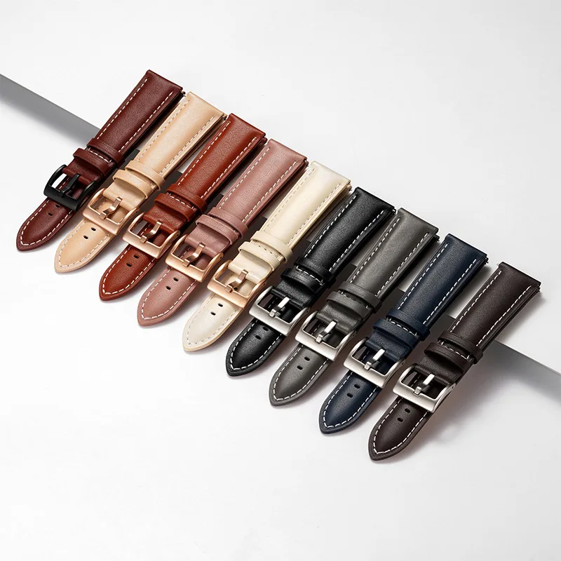 14 مللي متر 16 مللي متر 18 ملل - مراجعة Leather Strap Quick Release وسعره