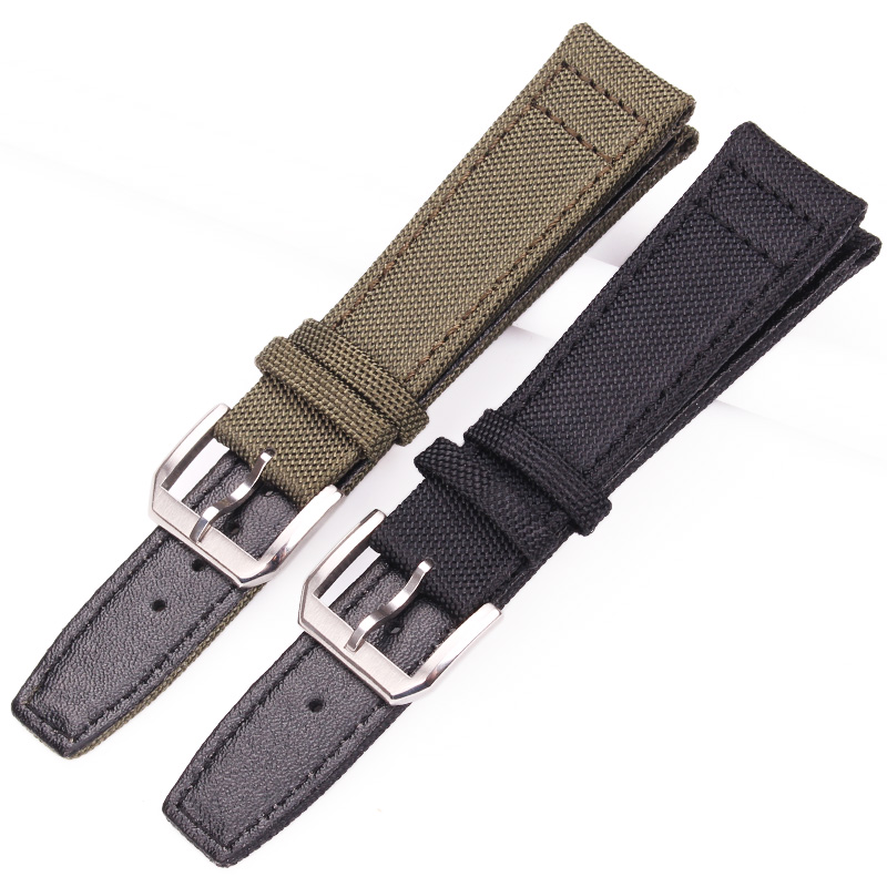 سوار ساعة من الجلد الأصلي مع إ - مراجعة Nato Strap Nylon وسعره