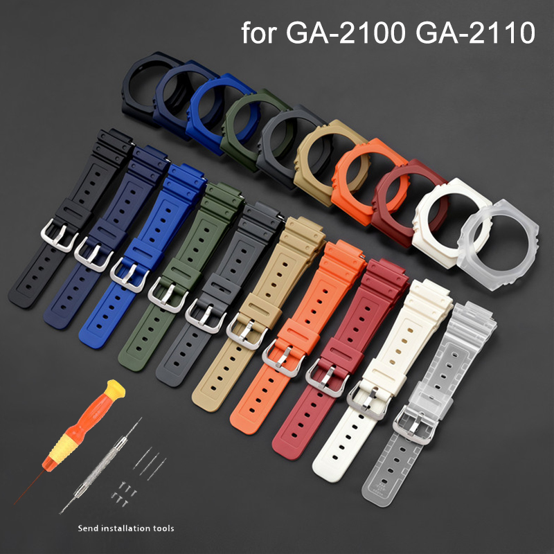 المطاط حزام ساعة اليد الحافة ل - مراجعة Casio Watch G-Shock Ga-2100 وسعره
