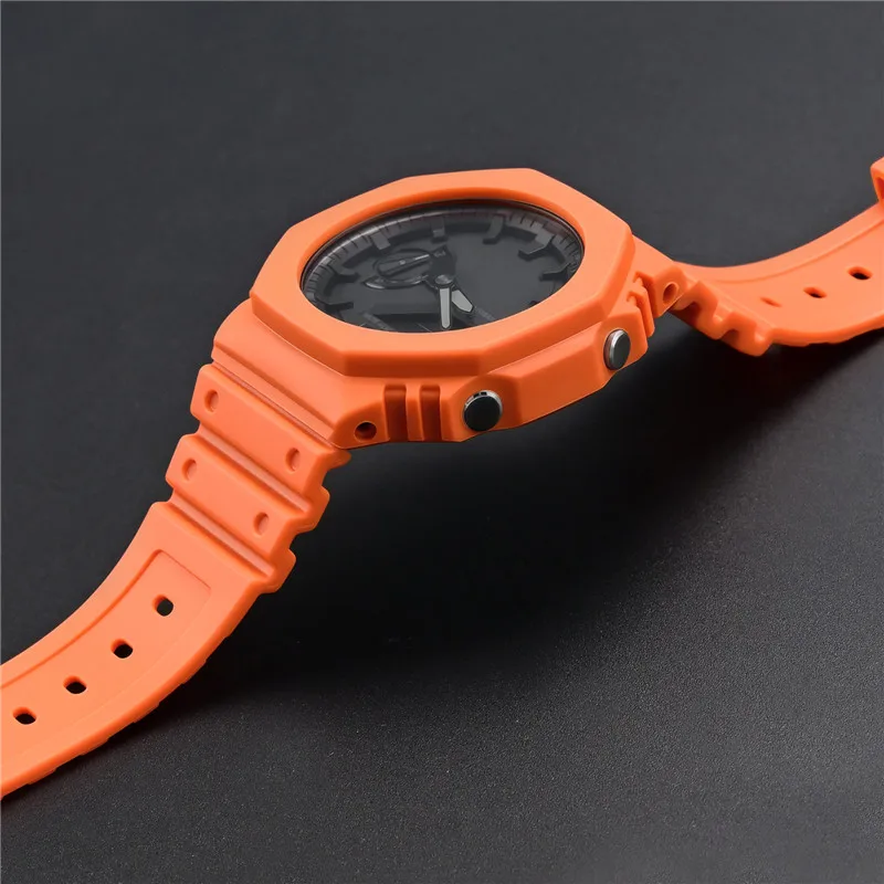 المطاط حزام ساعة اليد الحافة ل - مراجعة Casio Watch G-Shock Ga-2100 وسعره