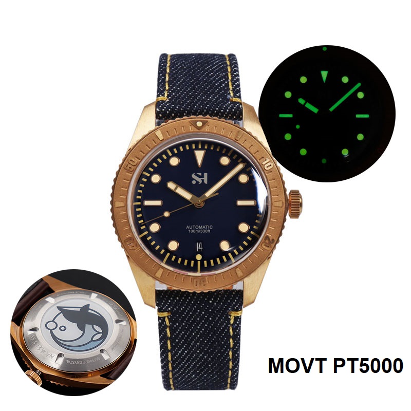 ساعة ميكانيكية برونزية للرجال  - مراجعة Canvas Strap Watch وسعره