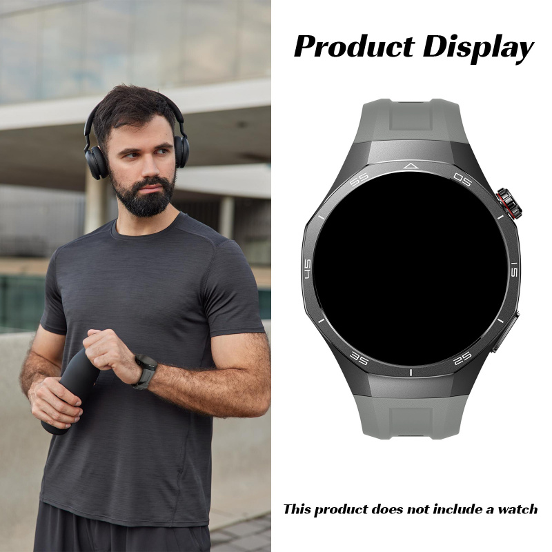 حزام سيليكون 22 ملم لساعة هواو - مراجعة Silicone Watch Band 22Mm وسعره
