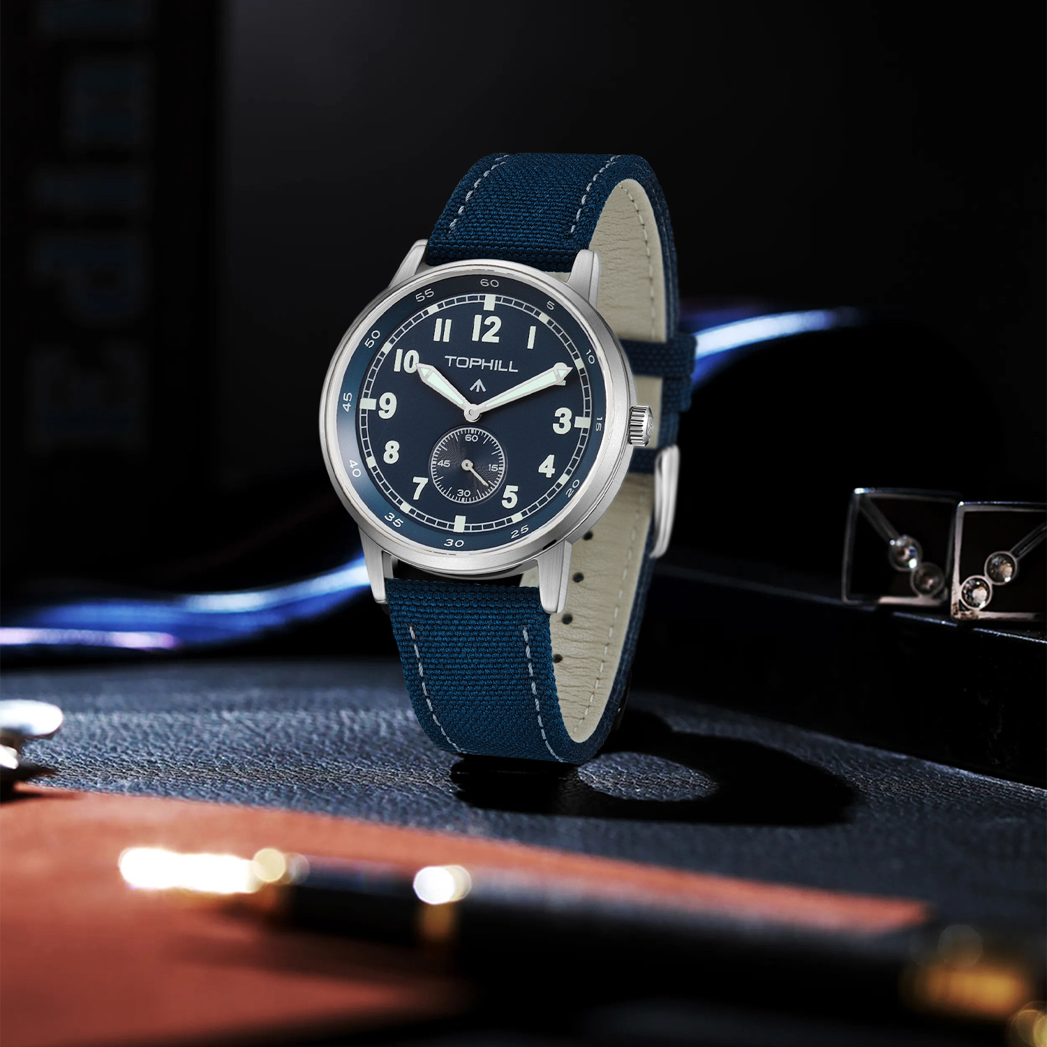 2025 جديد TOPHILL TW099G 40 مل - مراجعة Canvas Strap Watch وسعره