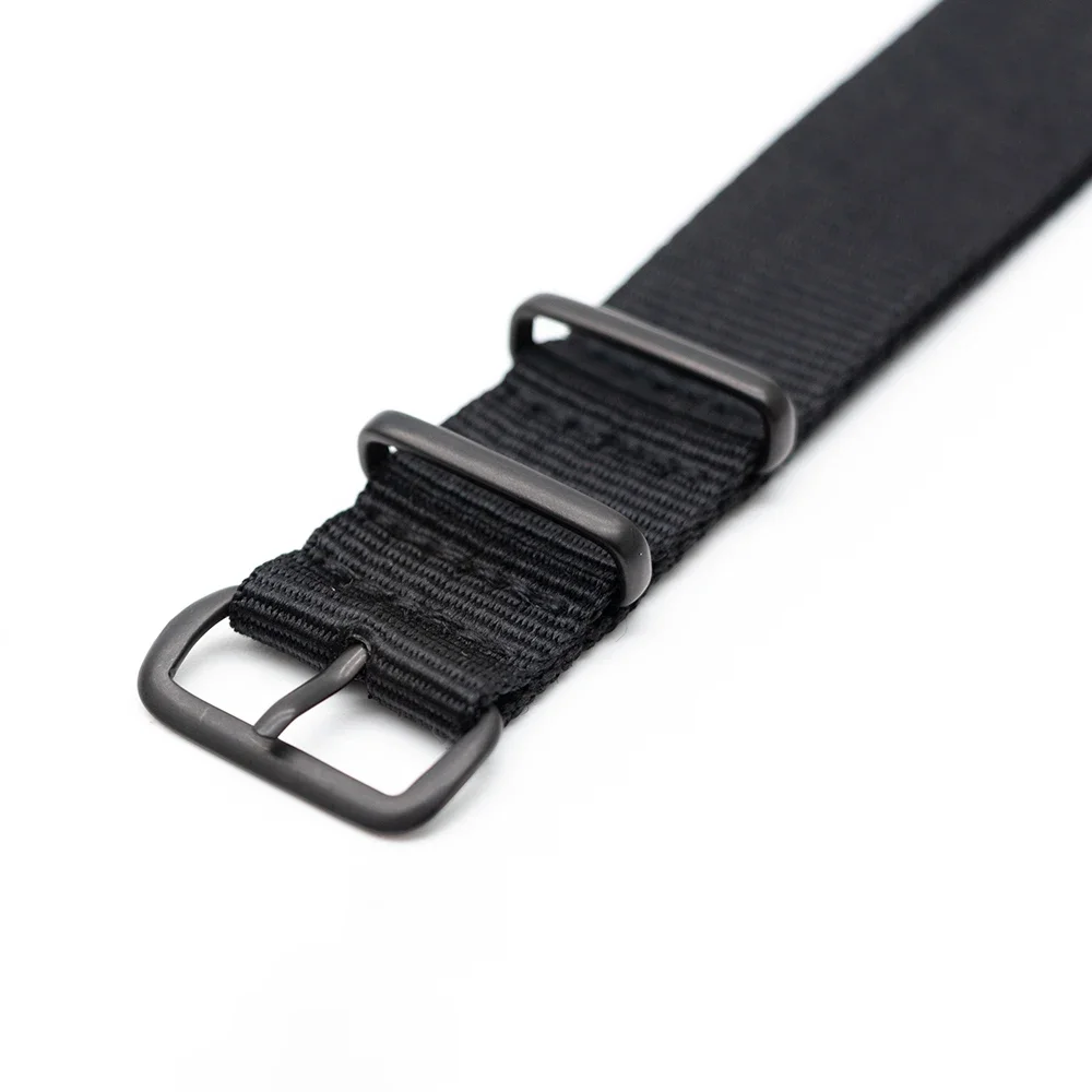 أسود النايلون حزام (استيك) ساع - مراجعة Nato Strap Nylon وسعره
