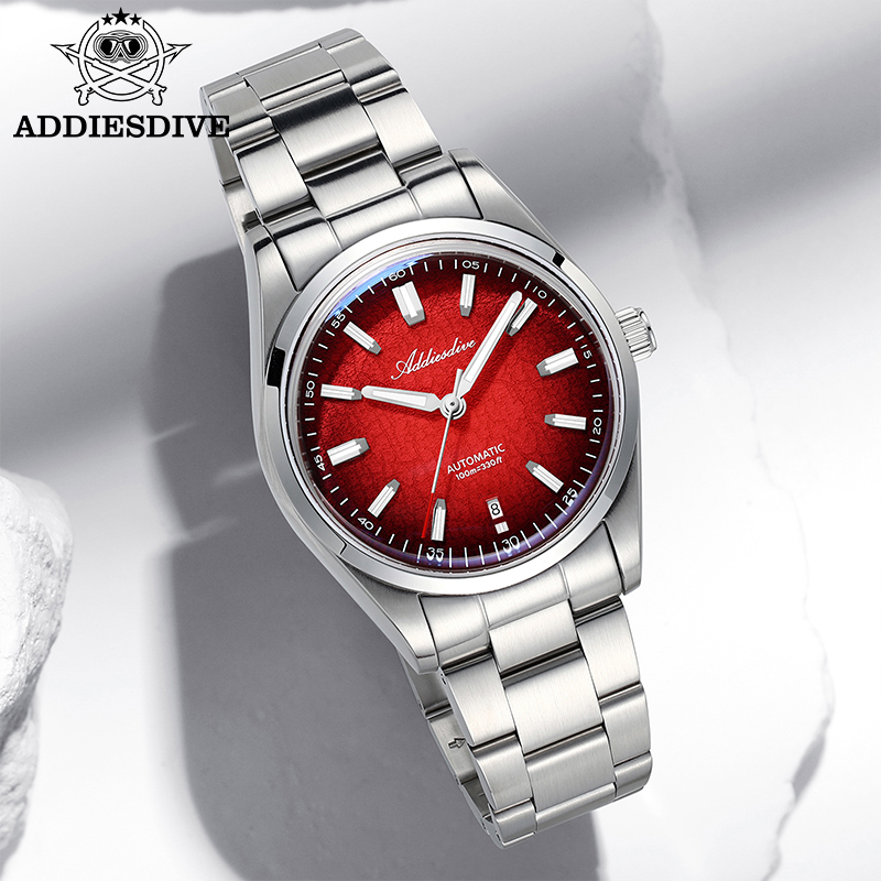 ساعة Addiesdive للهدايا 39 ملل - مراجعة Stainless Bracelet Diver وسعره