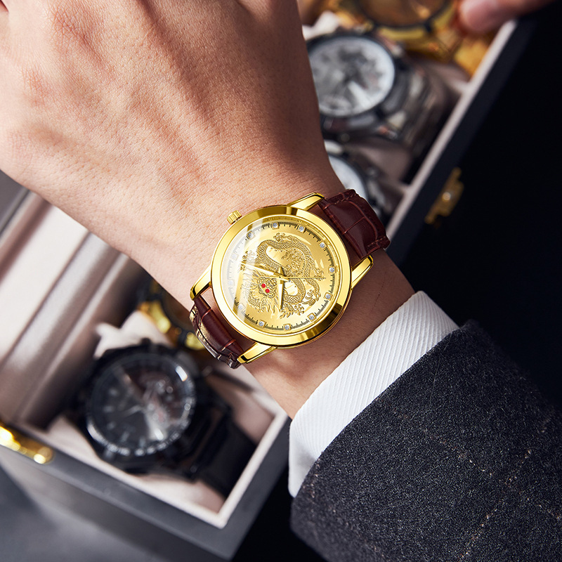 ساعة يد رجالية كوارتز بحزام جل - مراجعة Leather Watch Band Men وسعره