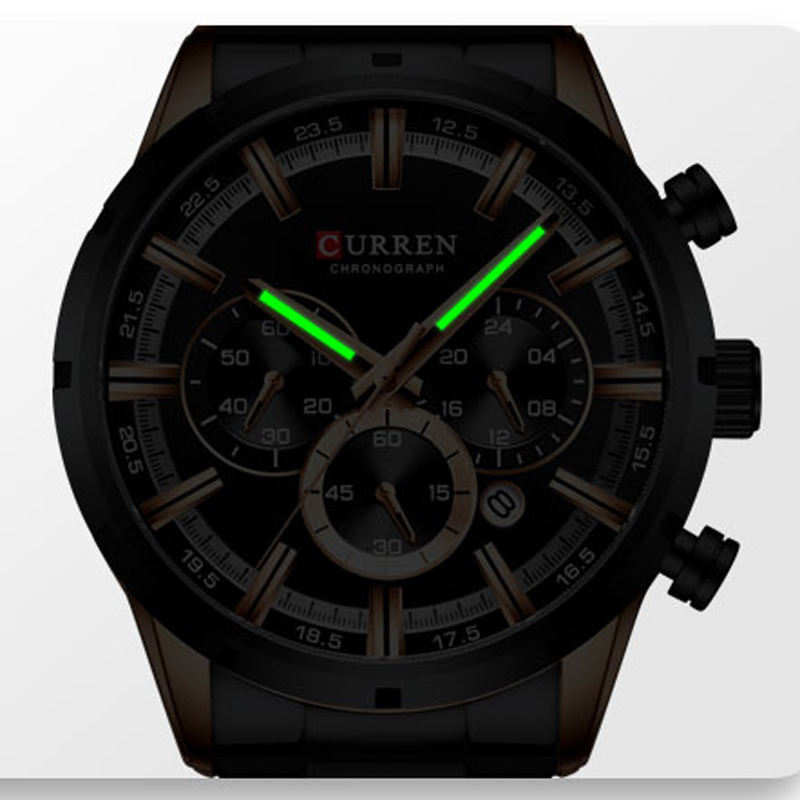CURREN العلامة التجارية الأعلى - مراجعة Seiko Watch 5 Sports وسعره