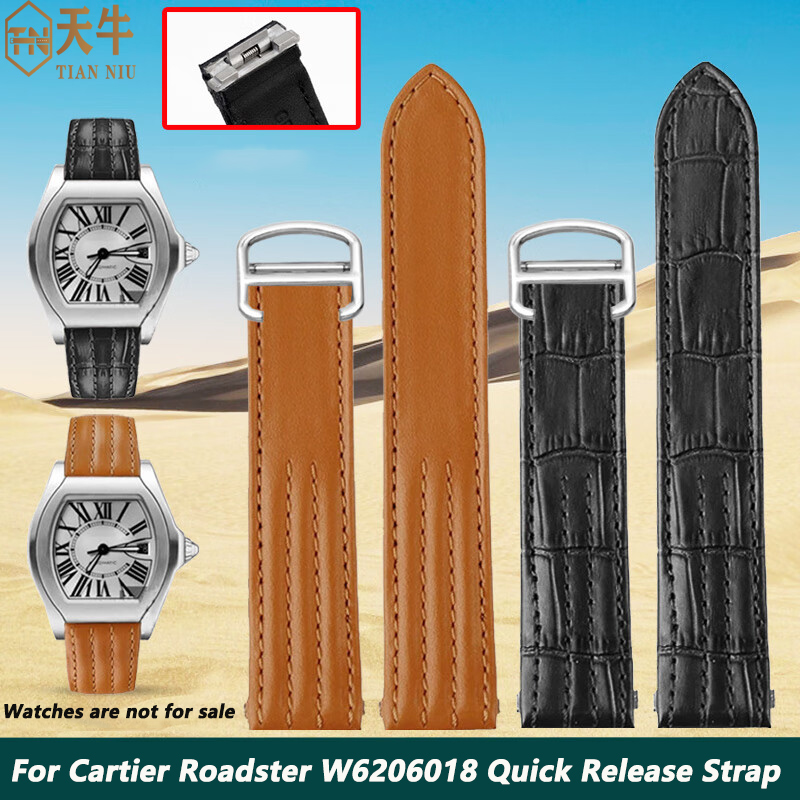 حزام ساعة من الجلد والنايلون س - مراجعة Leather Strap Quick Release وسعره