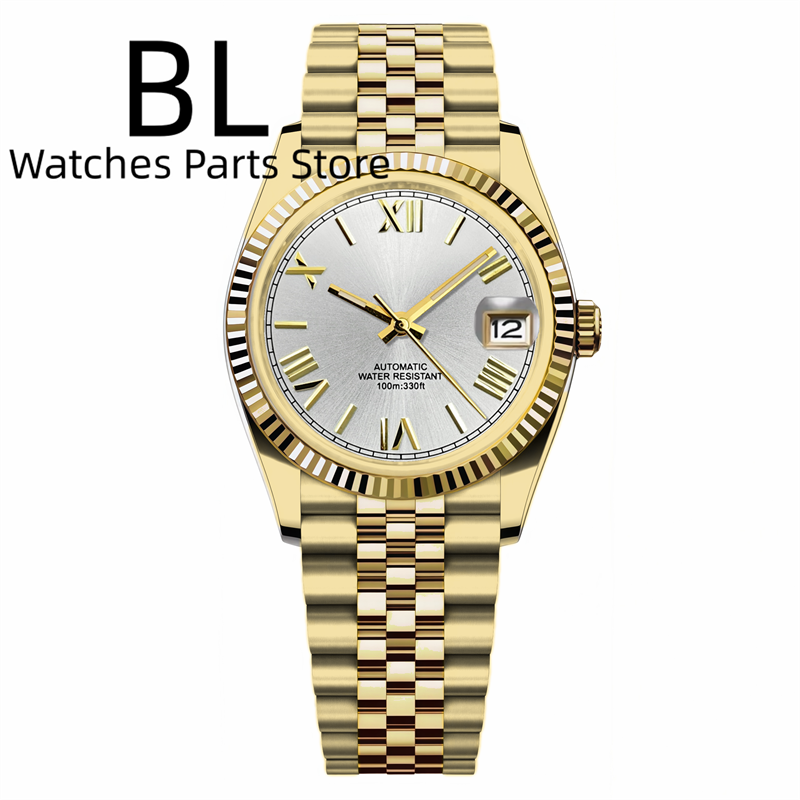 BLIGER 36mm39mm نغمتين الذهب N - مراجعة Rolex Watch Datejust وسعره