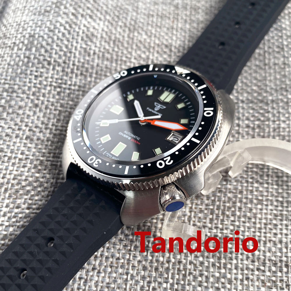 ساعة رجالية تاندوريو 44 مم بحر - مراجعة Rubber Strap Diver وسعره